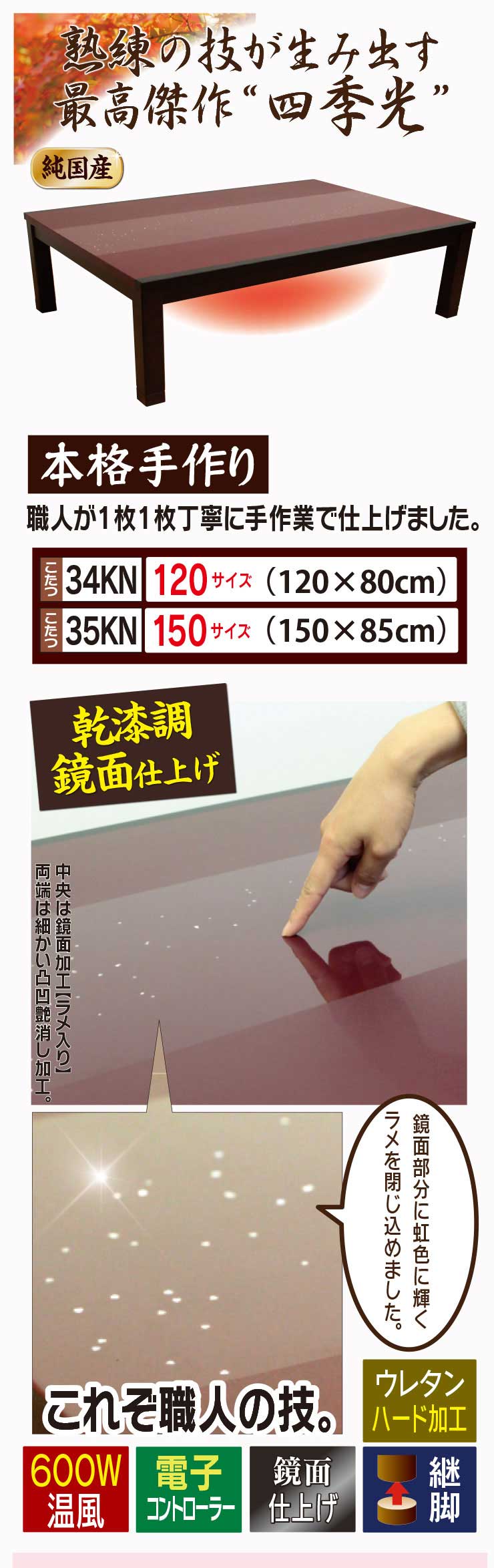 こたつ単品【34KN/35KN】